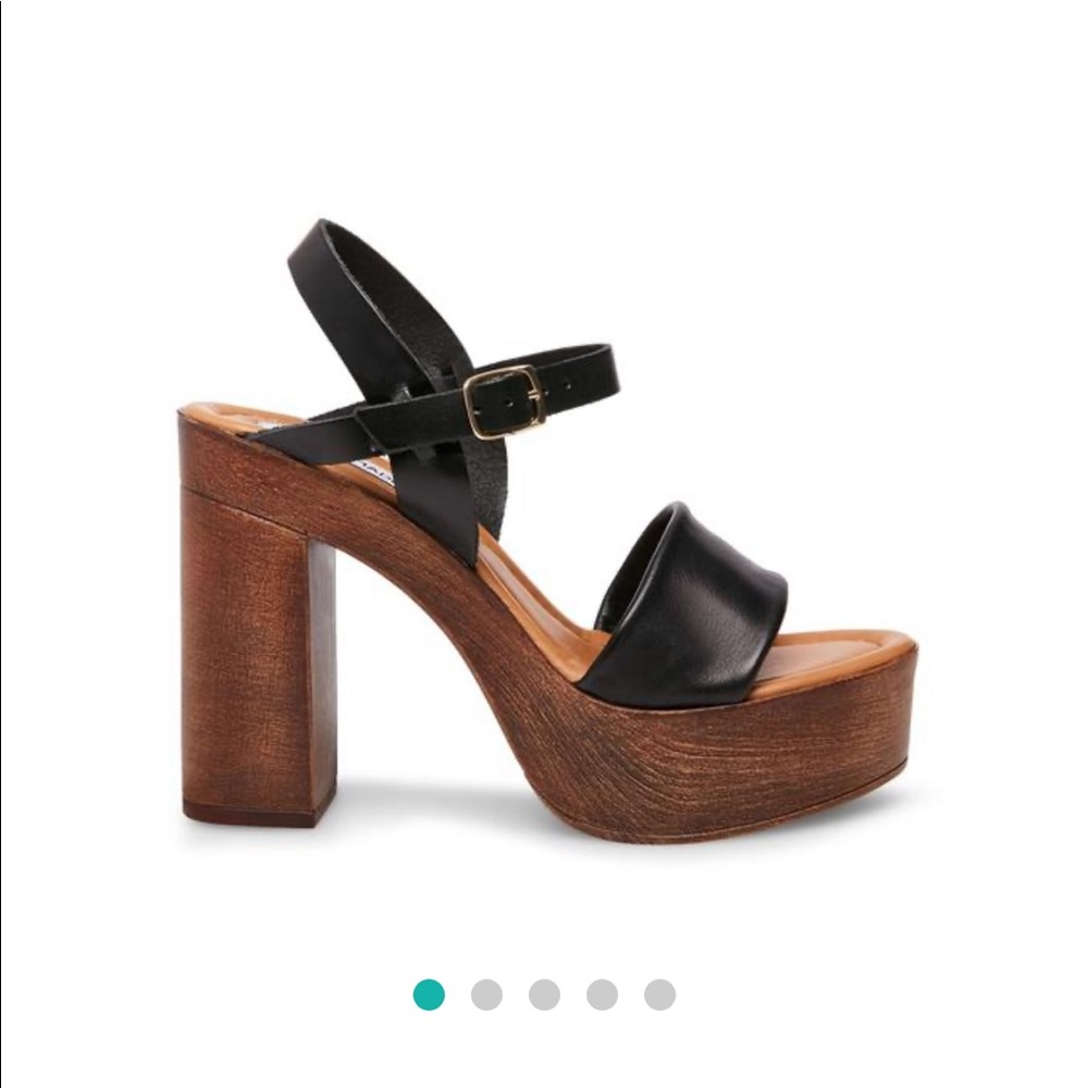 Steve Madden Laurisa Wood Platform Sandals